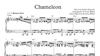 Jazz Piano . 'Chameleon' . Score 악보 Funk | Solo Piano | Special Ver. | 재즈 피아노 | Acoustic Ballad