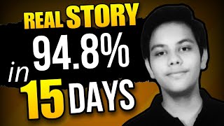 Class 10 REAL STORY🔥 95% last 15 DAYS me aise aate hain! #TOPPERexposed!