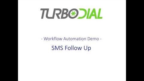 SMS Workflow Automation with Infusionsoft and turboDial
