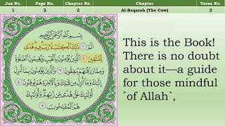 Quran Page 2 Al - Baqarah English Translation Per Page