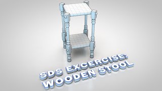 SDS Modelling a Wooden Stool (Cinema 4D Tutorial)