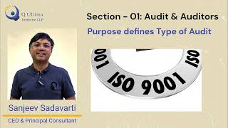 Information Internal Auditor - ISO 9001: 2015 - Section 1 (Part 1) - Audit & Auditors Update