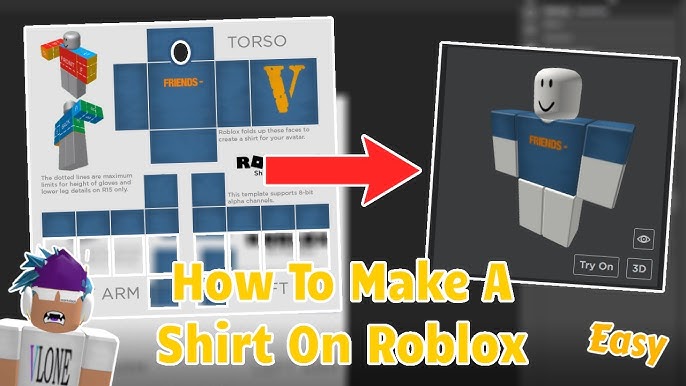 Make you custom roblox shirts by Mrsuire