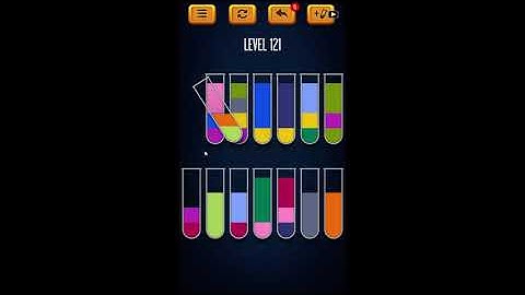 Water Sort Puzzle - Color Liquid Sorting Game Level 121 Solution