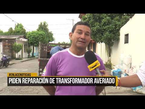 Piden reparación de transformador averiado