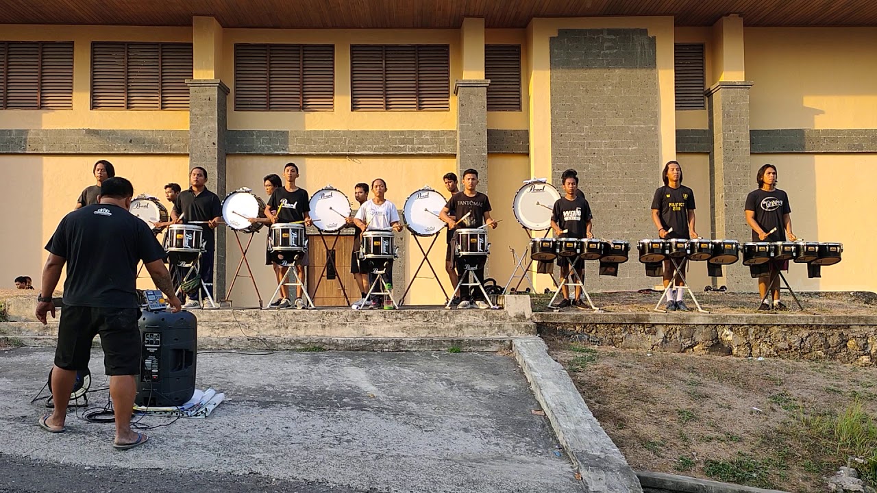 The Groovy Warmadewa Drumline, Marching Band Univ.Warmadewa, PARKING LOT Warm Up 2019, STP NUSA DUA.