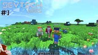SevTech Ages Выживание с друзьями Minecraft с модами Lp. Австралопитек #1