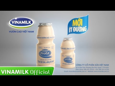 Video Quảng cáo sữa chua uống Vinamilk Probi ít đường mới - youtube