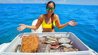 DUMPED COOLER of BAIT in OCEAN... Let's See What Comes!