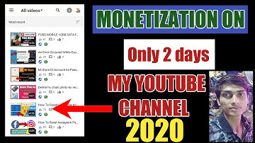 My Youtube Channel Monetization  On Only 2 Days | Enable My Monetization 2020