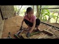 Survival Alone In The Forest - continue to edit the house make bamboo window - LIVING OFF GRID