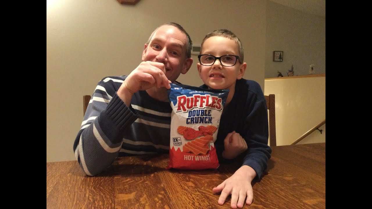 Ruffles Double Crunch Hot Wings Flavor!  Delicious!  Check out TheCaperWay try some Balls of Doom!