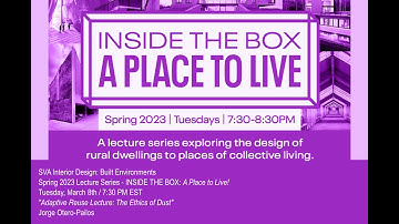 Adaptive Reuse Lecture: The Ethics of Dust | Jorge Otero-Pailos