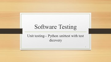 Selenium + Python自动化测试之unittest探索性测试（test discovery） Python软件测试11——Python程序设计系列212