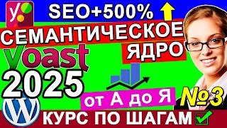 картинка: Как собрать семантическое ядро сайта сбор 🔴 Ключевые слова подбор коды Yost SEO WordPres ✅ Урок 3
