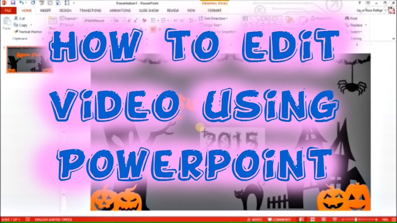 how to edit video for presentation