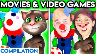 MOVIES \& VIDEO GAMES WITH ZERO BUDGET! (Piggy, Talking Tom, Paw Patrol, Disney, Minecraft, Godzilla)