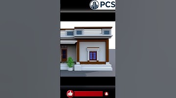 Contemporary Villa | Ghar ka 3D Design Front Look in Enscape #shorts