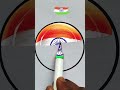 Indian 🇮🇳 flag Drawing Independence day #shorts #art