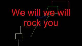 Video thumbnail of "We Will Rock You - Queen // with Lyrics (Sing Along) for two people!"