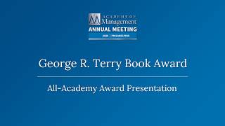 AOM 2026 George R. Terry Book Award