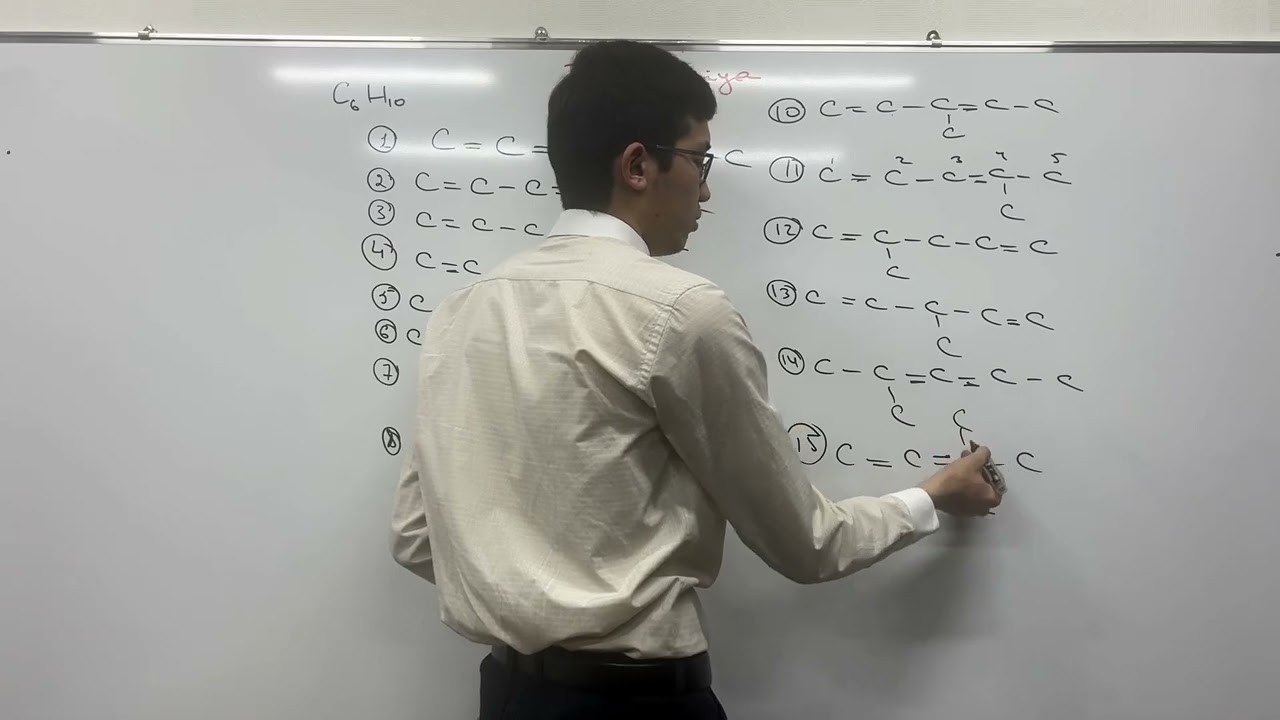 Alkadiyenlarning izomerlarini topish | Organik kimyo 2.0