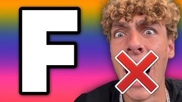 If I say a word with the letter F in it, the video ends