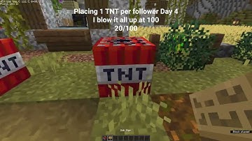 Day 4 – Placing 1 TNT Every Day Until I Hit 100 Followers