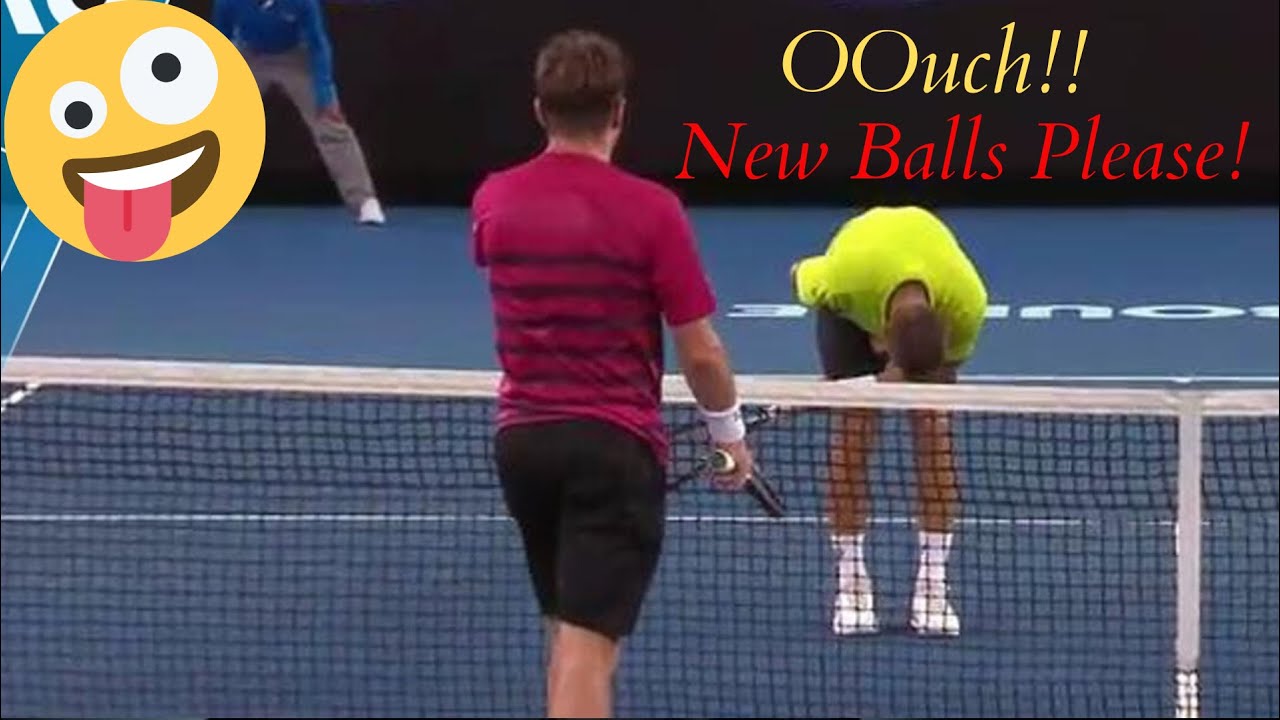 OUCH!! When Tennis Players Hit the Wrong Balls (Funny and Painful Nut
