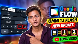Google Flow Omni 1.1 Flash से 10 Sec की Video को 1-2 Minute तक Extend करें! | Full Tutorial 🔥
