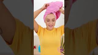 A cool towel that is very comfortable to dry your hair with || Smart Everyday Gadgets #shorts