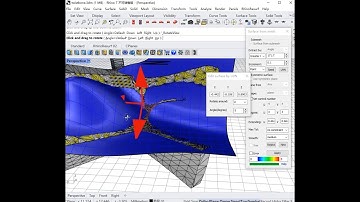 command _RsMesh2Surf in RhinoResurf for Rhino: extract sub-mesh by angle and edit surface by UVN