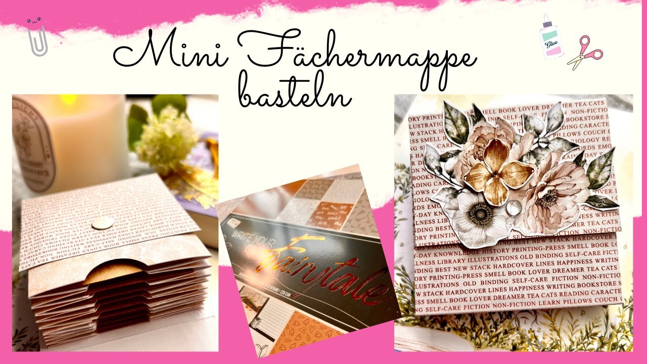 ☀️💞 Mini Fächermappe basteln I in cm I  DIY I Annilis Welt ☀️💞