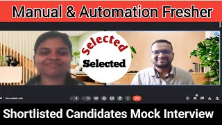 Manual & Automation Fresher Mock Interview | Software Testing Interview Question & Answer | Pradip K