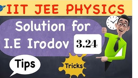 SOLUTION OF I.E IRODOV : ELECTRODYNAMICS 3.24 | IIT JEE MAINS, ADVANCED