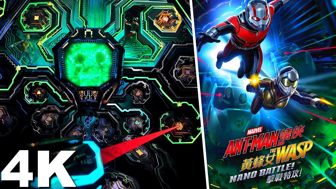 Ant-Man and The Wasp : Nano Battle ! [On-Ride with Queue 4K POV] - Hong Kong Disneyland