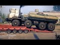 Spintires MudRunner American Wilds - Chevrolet Bison Transporting an E-7429 Truck