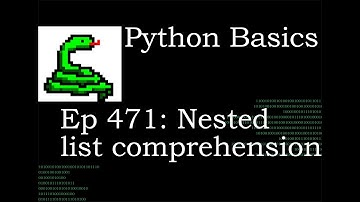 Python Basics Nested List Comprehension