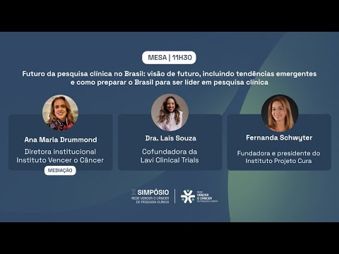 Mesa 4 I Futuro da pesquisa clínica no Brasil: visão de futuro, incluindo tendências emergentes