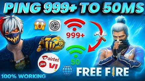 "😱999+ PING in Free Fire?⚡INSTANT FIX with These 3 Tricks (2025)"