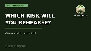 Bank of England systemic risk survey: which cyber risk will you rehearse