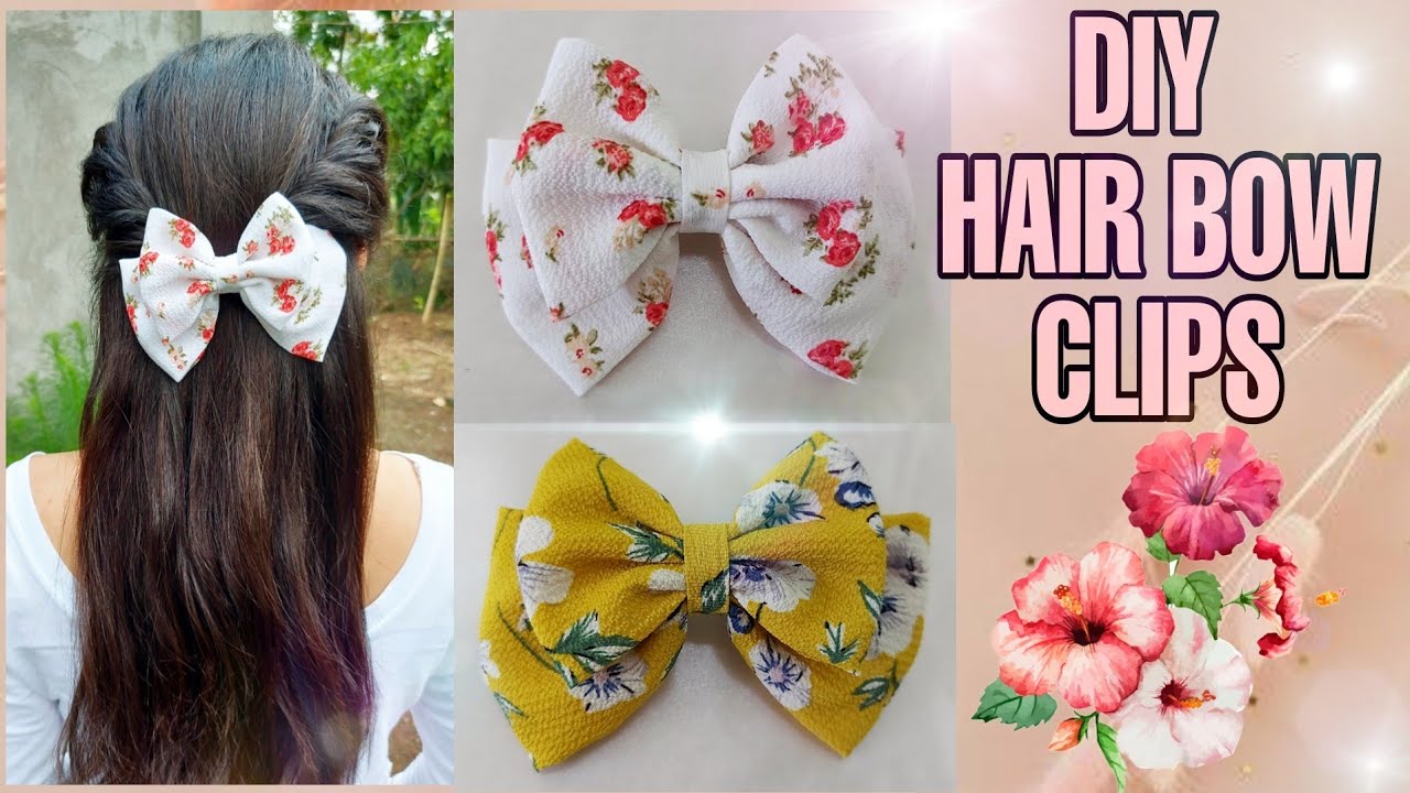 DIY HAIR BOW CLIPS/HAIR ACCESSORY| EASY TUTORIAL? #15 - YouTube