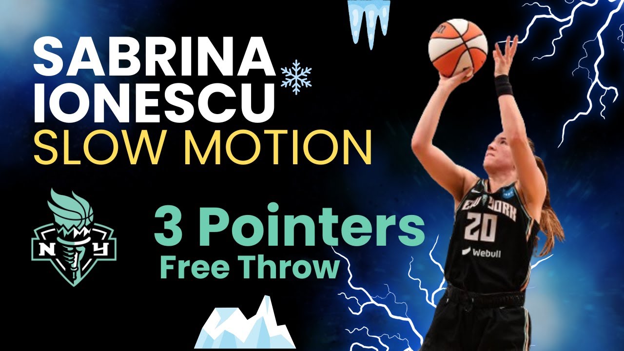 SLOW MOTION Sabrina Ionescu Three Pointer COURTSIDE POV Free Throw 