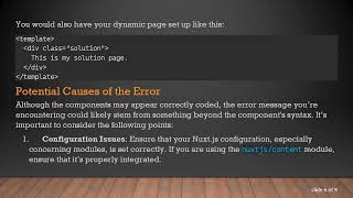 Fixing the Failed to mount component: template or render function not defined Error in Nuxt.js