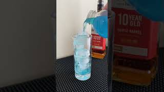 The Blue Wave #drink #booze #cocktail #cocktails #energydrink #gatorade #whisky #whiskey