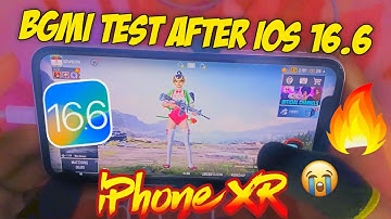 🔥iPhone XR BGMI Test after iOS 16.6 | Lag? | Last Update of iPhone XR?