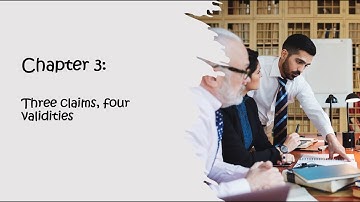Chapter 3: Three claims, four validities