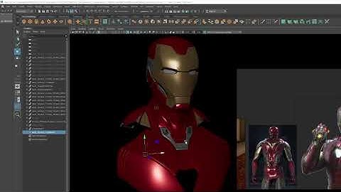 Iron Man Mark85 - Modeling maya 2022