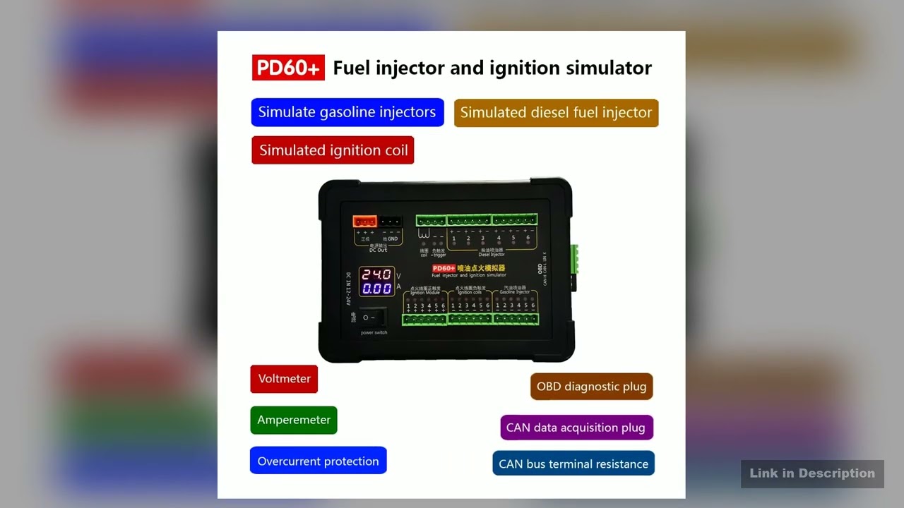 Upgraded PD60 Gasoline and Diesel Vehicle Computer Board Fuel Injection Ignition Simulator ECU