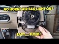 No Horn? Flashing Air Bag Light? EASY~ClockSpring Replacement. 02-05 Explorer.